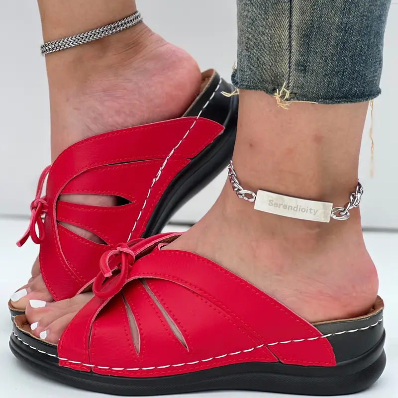 Vintage Premium Orthopedic Open Toe Summer Wedges Platform Sandals 2024