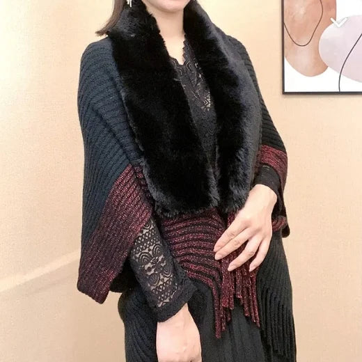 Knitting Thick Women's Loose Shawl