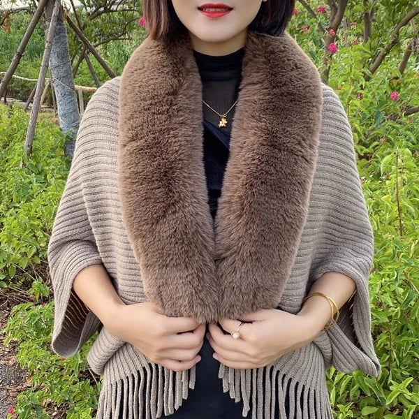 Knitting Thick Women's Loose Shawl