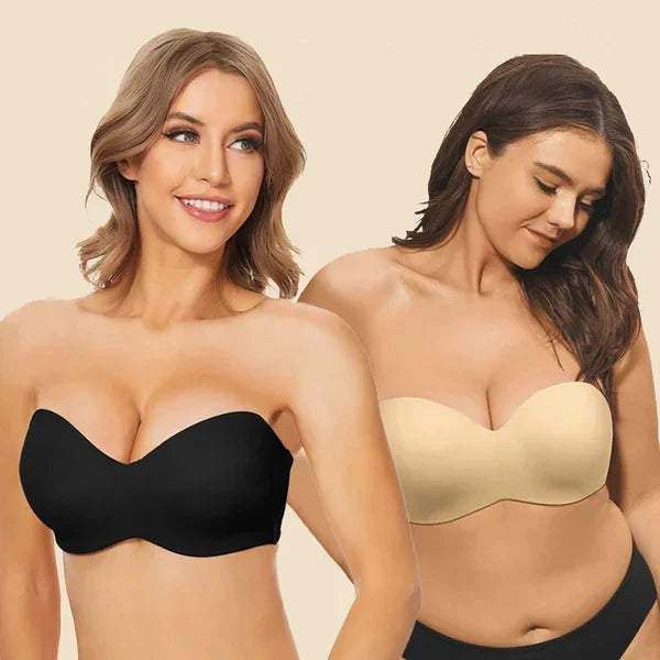 Full Support Non-Slip Convertible Bandeau Bra