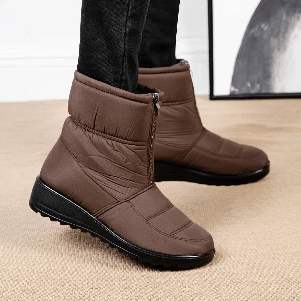 Cozy Waterproof Winter Boots With Side Zipper