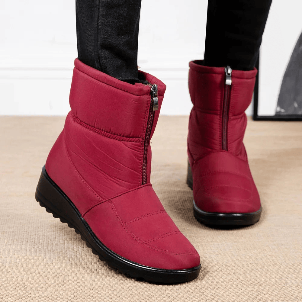 Cozy Waterproof Winter Boots With Side Zipper