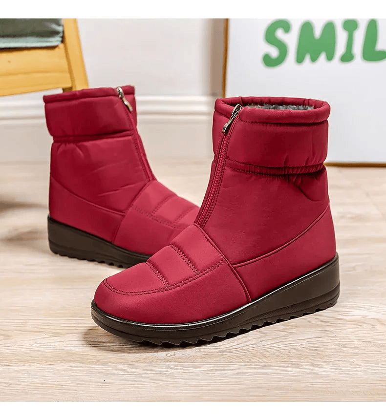 Cozy Waterproof Winter Boots With Side Zipper