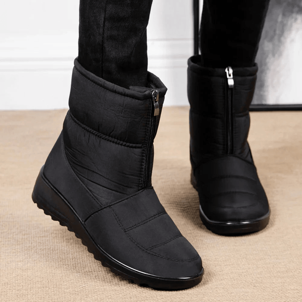 Cozy Waterproof Winter Boots With Side Zipper