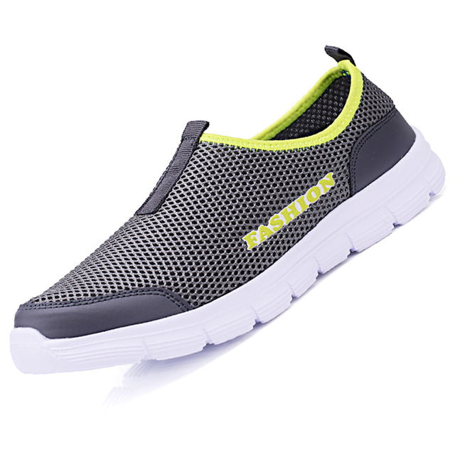 azfleek Slip-on Shoes Women Aqua Shoes Mesh Lightweight Quick-Drying Slip-On Sneakers Dark Gray / 8