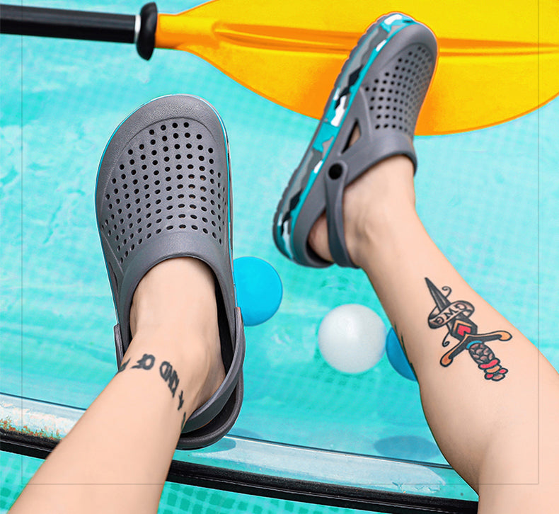 azfleek Sandals Unisex Breathable Slip On Clogs Lightweight Colorful Sandals
