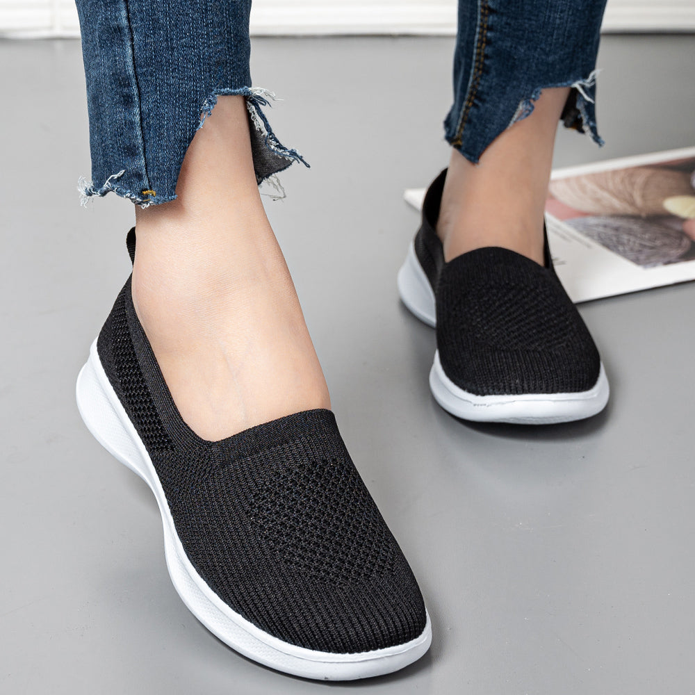 azfleek Slip-on Shoes Summer Women Shoes Knitting Sock Sneakers Slip On Shoes