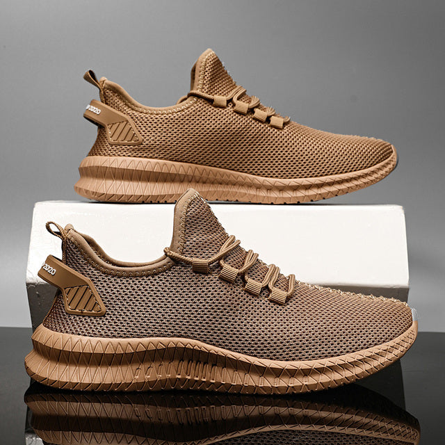Mesh Men Shoes Breathable Lightweight Walking Tennis Trainers - SAVVY LUXE