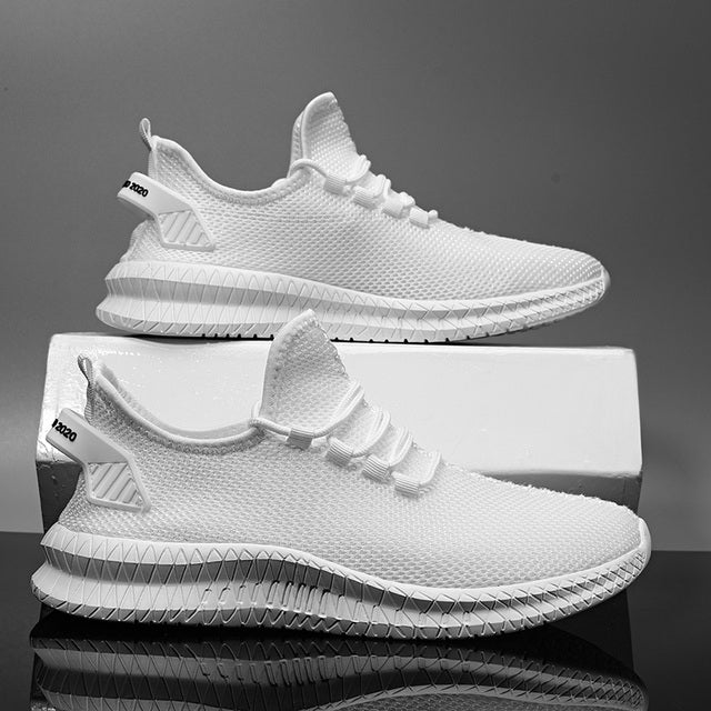 Mesh Men Shoes Breathable Lightweight Walking Tennis Trainers - SAVVY LUXE