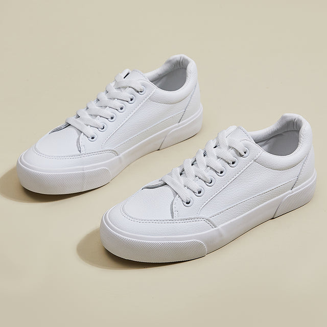 azfleek Lace-up Shoes Women Sneakers Fashion Shoes Casual Sports Shoes White / 9