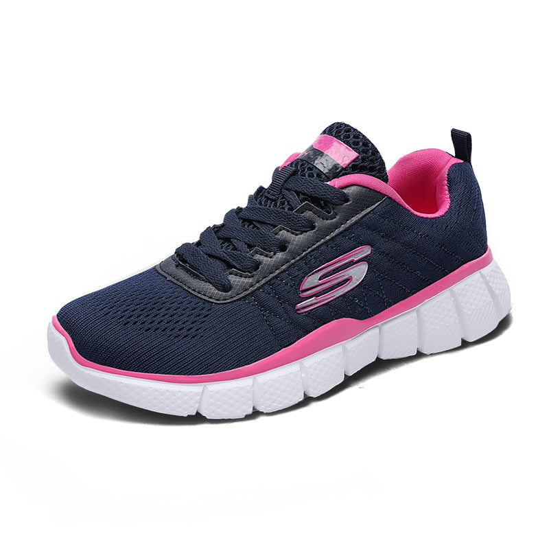 azfleek Lace-up Shoes Women Walking Sneakers Lightweight Running Sports Shoes Rose Navy / 6