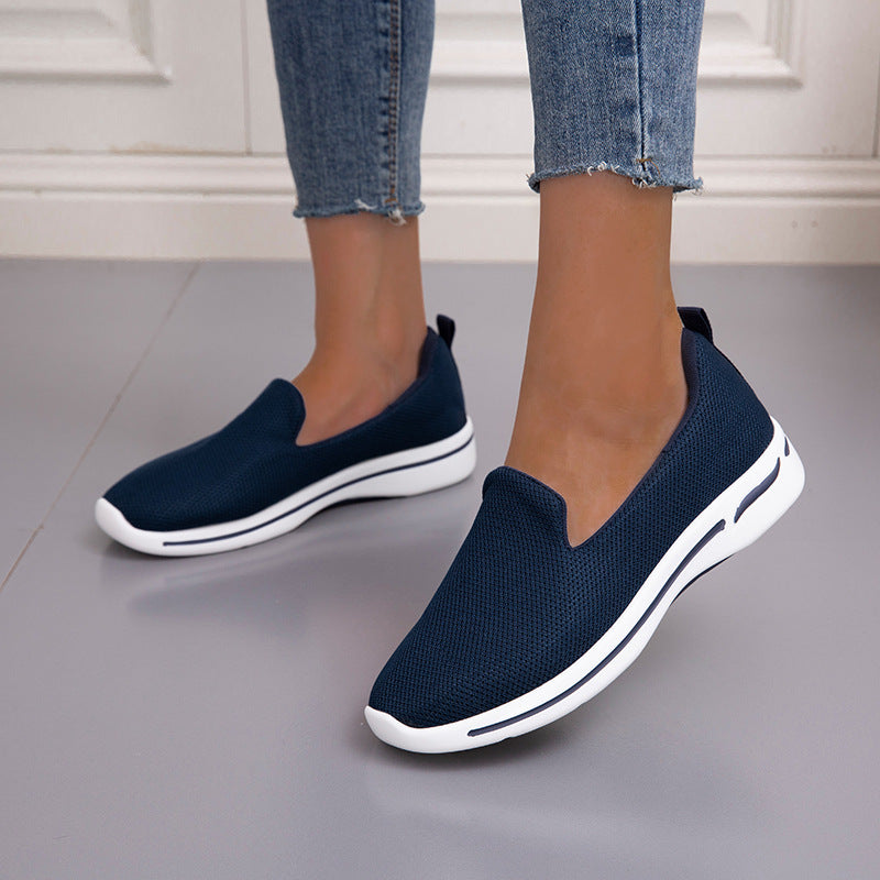 azfleek Slip-on Shoes Women's Light Breathable Mesh Slip-On Sneakers