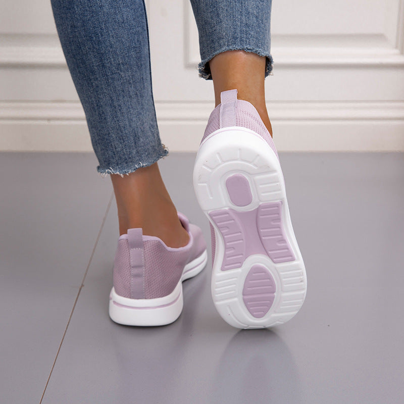 azfleek Slip-on Shoes Women's Light Breathable Mesh Slip-On Sneakers