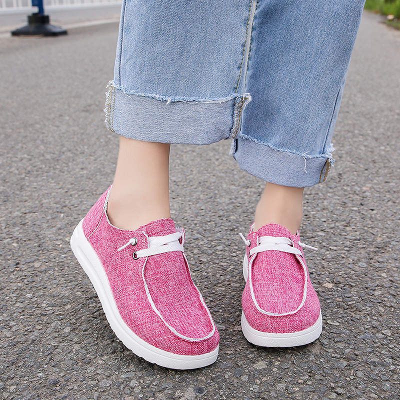 azfleek Slip-on Shoes Women's Loafers Comfortable Platform Sneakers