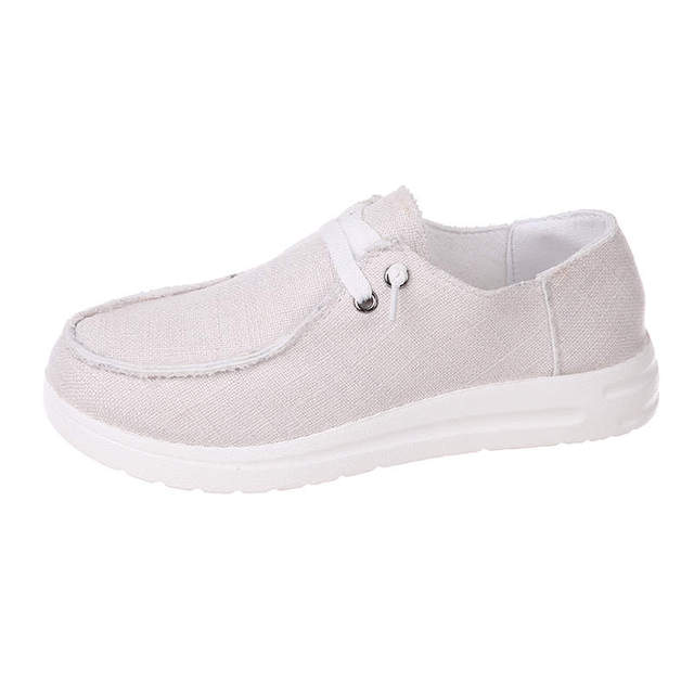 azfleek Slip-on Shoes Women's Loafers Comfortable Platform Sneakers Khaki / 6.5