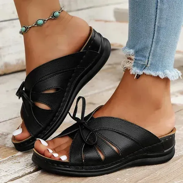 Vintage Premium Orthopedic Open Toe Summer Wedges Platform Sandals 2024