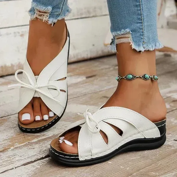 Vintage Premium Orthopedic Open Toe Summer Wedges Platform Sandals 2024