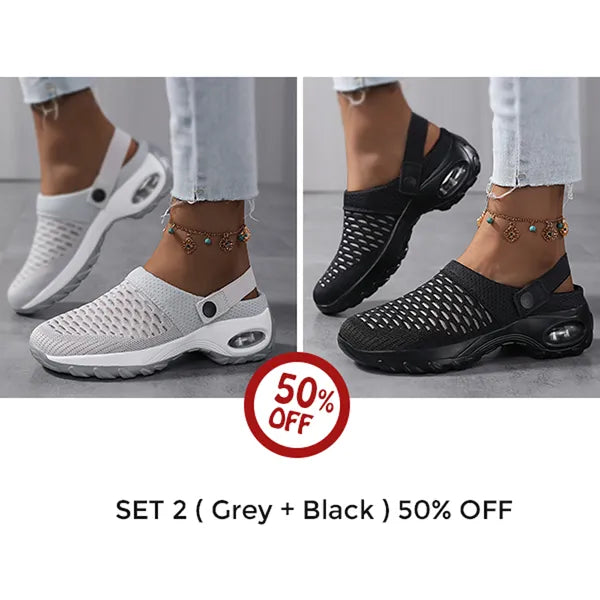 ⭐ Last Day Sale 50% OFF ⭐Women's Orthopedic Clogs With Air Cushion Support to Reduce Back and Knee Pressure