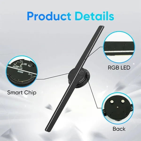 đ„Last Day 50% OFFâš3D Hologram LED Fan Projector