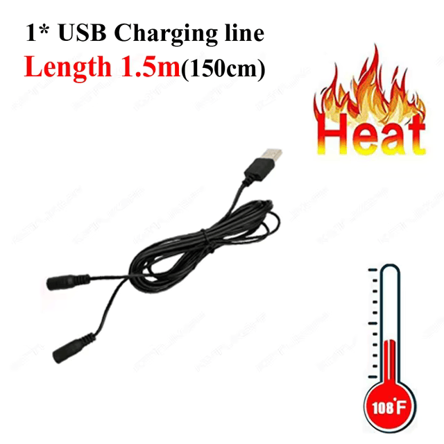 USB Heated Insoles for Feet – Electric Foot Warming Pad for Winter