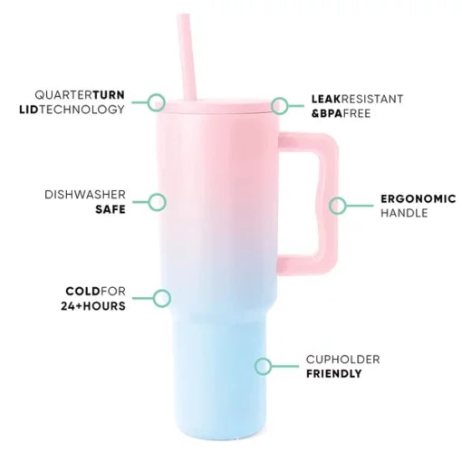 40 OZ TUMBLER WITH HANDLE
