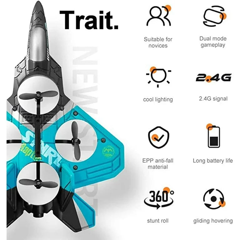 EASTER DAY SALE 70% OFF🎁 V18 JET FIGHTER STUNT RC AIRPLANE 🛩️