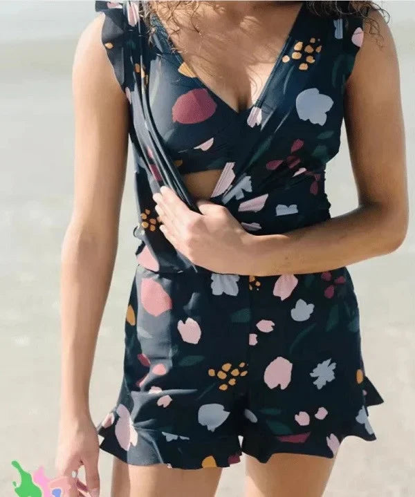 Last Day Promotion 50% OFF🔥 Swim Romper Built-in Bra👙 Detachable bra cup