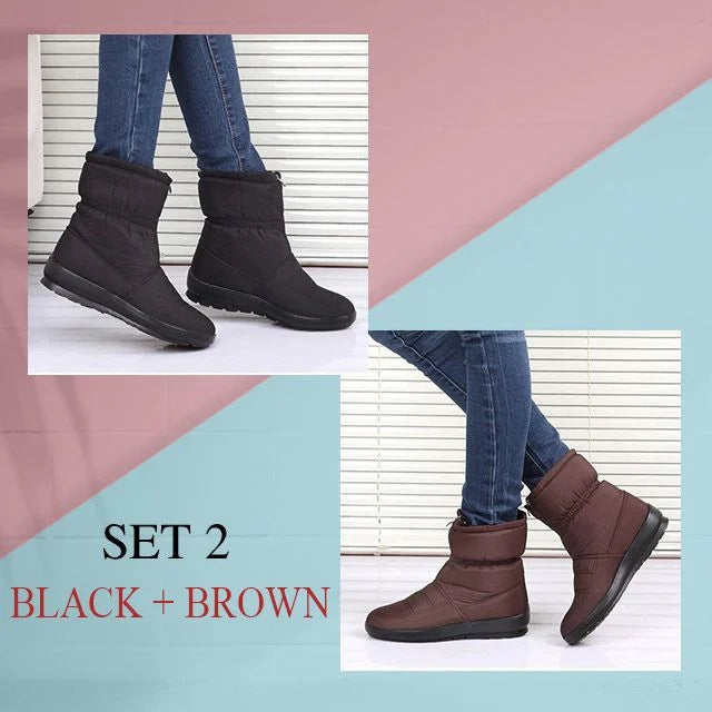 [#1 TRENDING WINTER 2021] PREMIUM Women's Waterproof Warm Snow Boots - Elly Choice
