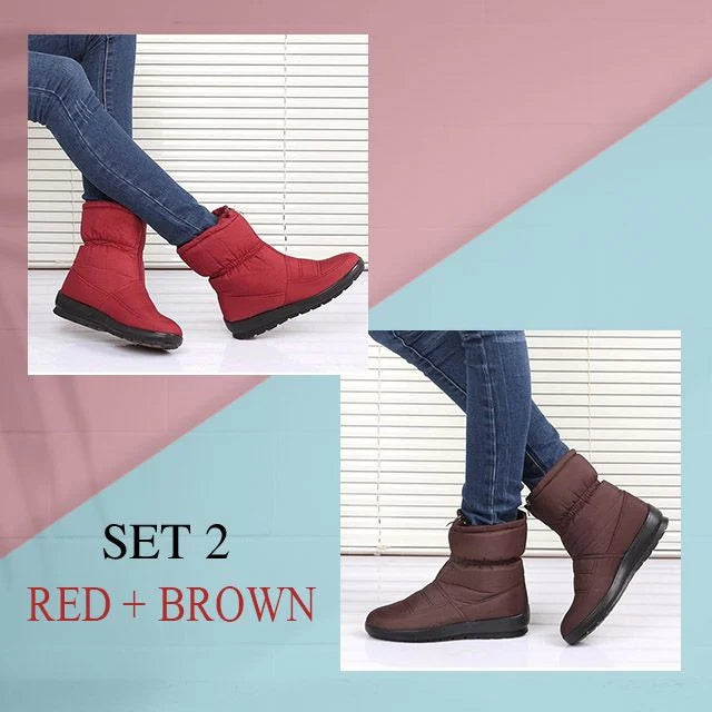 [#1 TRENDING WINTER 2021] PREMIUM Women's Waterproof Warm Snow Boots - Elly Choice