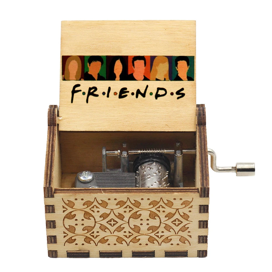 Hand-Cranked Wooden Music Box Gift For Mom, Girlfriend