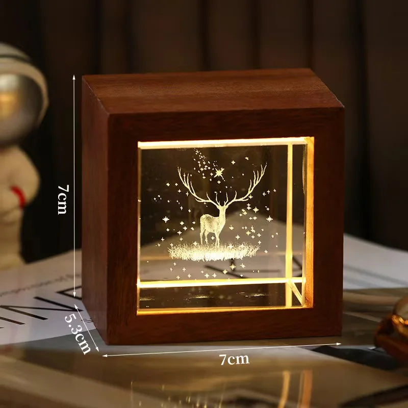 3D Galaxy LED Crystal Light
