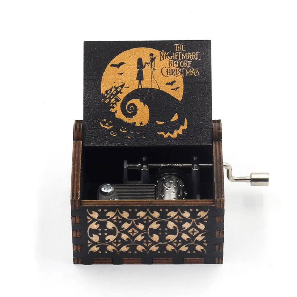 Hand-Cranked Wooden Music Box Gift For Mom, Girlfriend