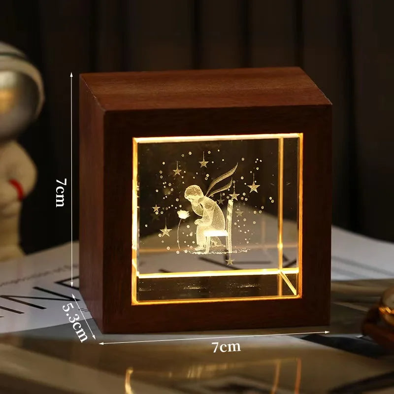 3D Galaxy LED Crystal Light