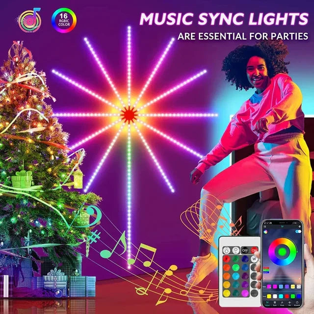 WiFi Bluetooth Smart Fireworks Led Light