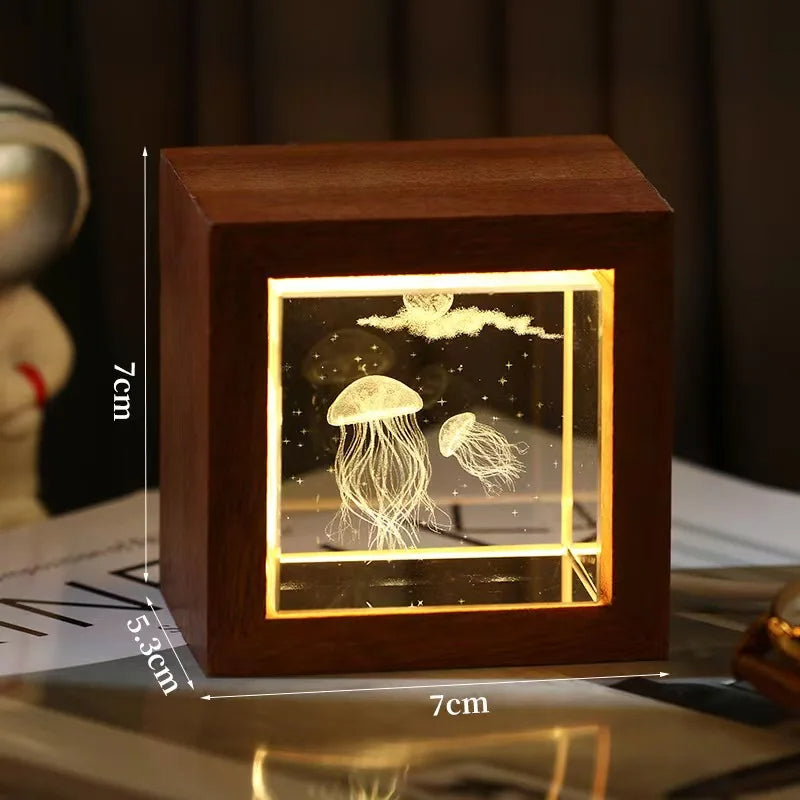 3D Galaxy LED Crystal Light