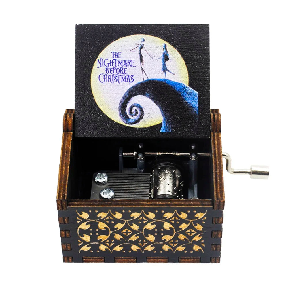 Hand-Cranked Wooden Music Box Gift For Mom, Girlfriend