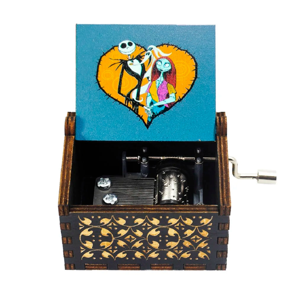 Hand-Cranked Wooden Music Box Gift For Mom, Girlfriend