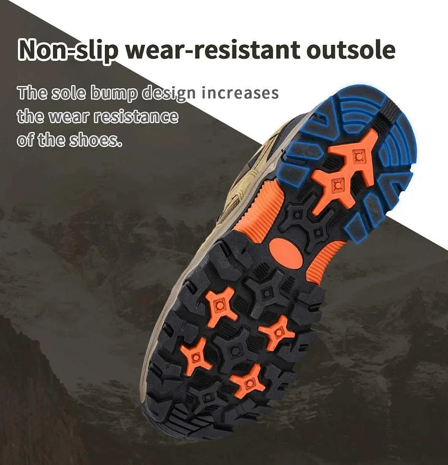 Outdoor LightweiMen'sght Breathable Orthopedic Hiking Shoes Comfortable Trekking Work Shoes For All Season