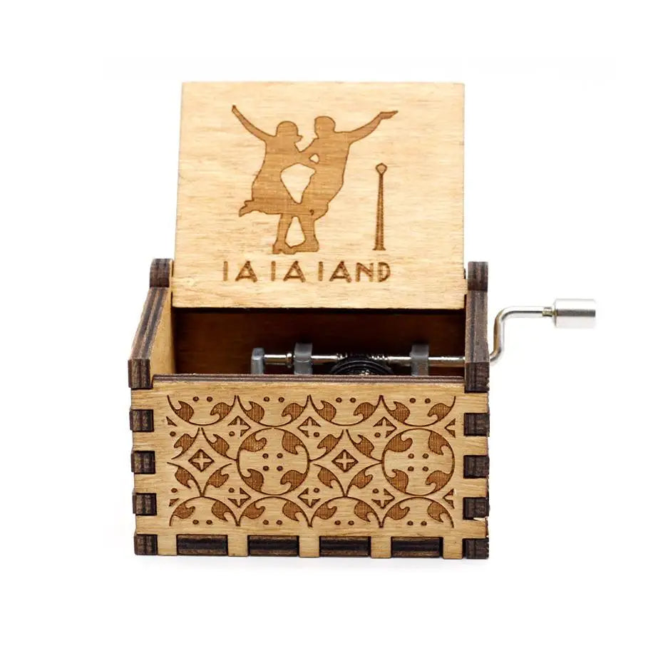 Hand-Cranked Wooden Music Box Gift For Mom, Girlfriend