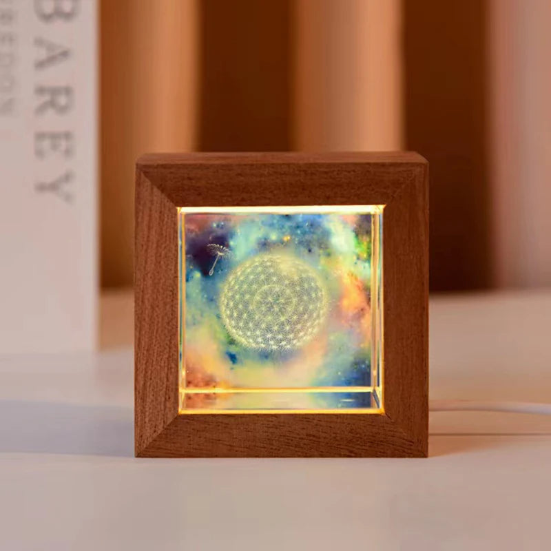 3D Galaxy LED Crystal Light