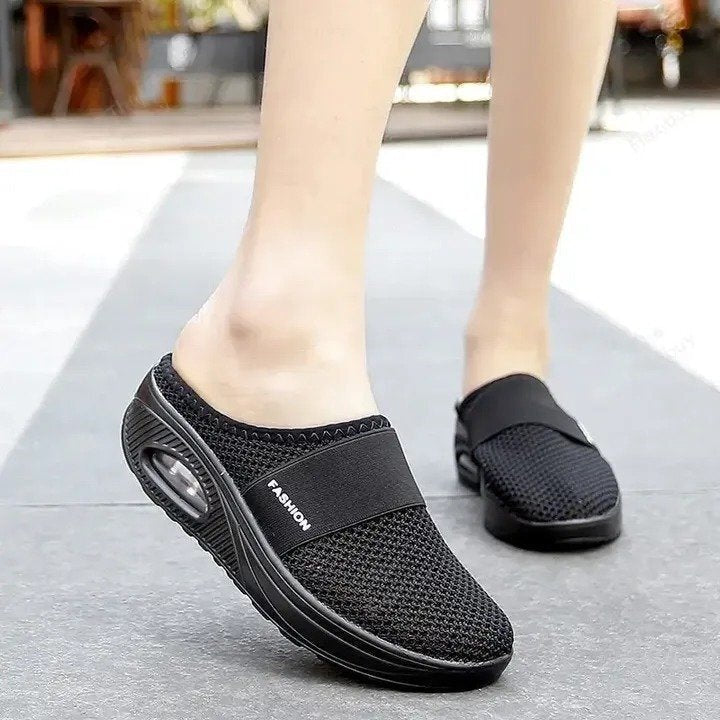 azfleek Slippers Air Cushion Slip-On Orthopedic Diabetic Walking Shoes