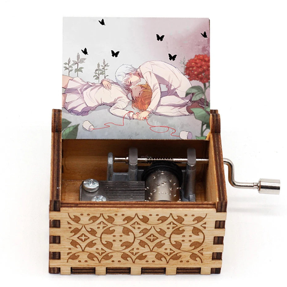 Hand-Cranked Wooden Music Box Gift For Mom, Girlfriend