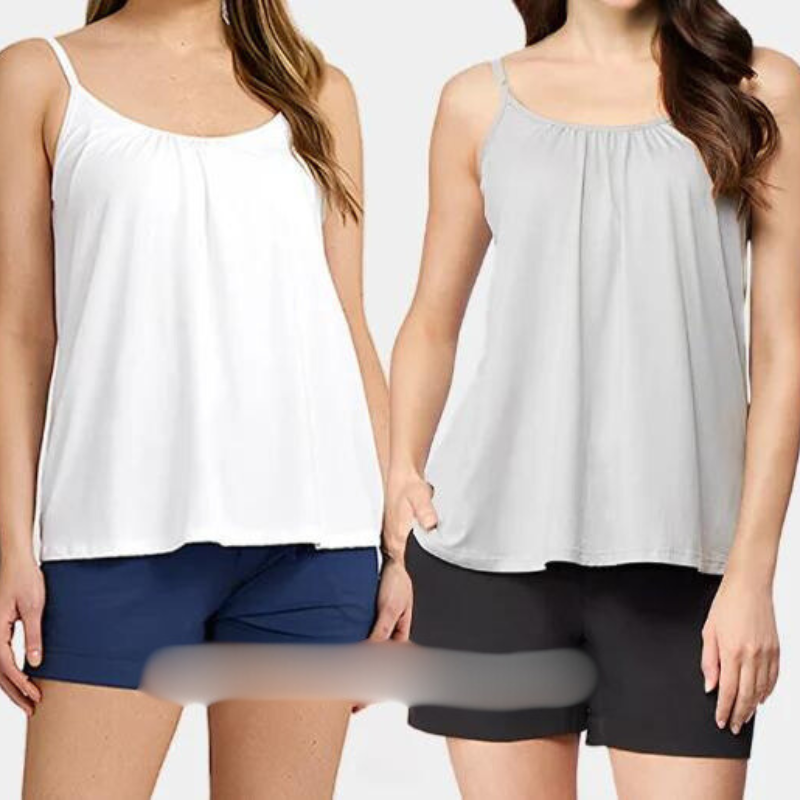 Loose-fitting Tank Top With Built-in Bra