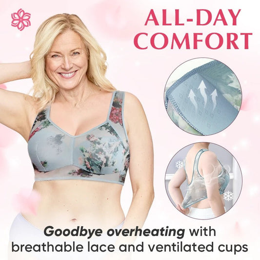 Lace Buttonless Comfortable Bra