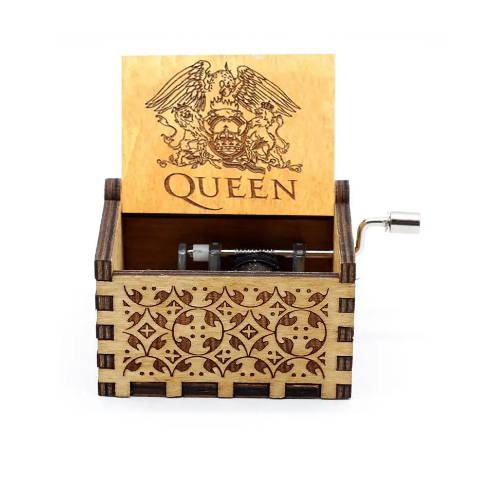 Hand-Cranked Wooden Music Box Gift For Mom, Girlfriend