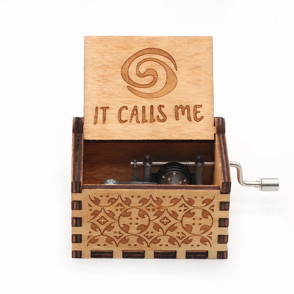 Hand-Cranked Wooden Music Box Gift For Mom, Girlfriend