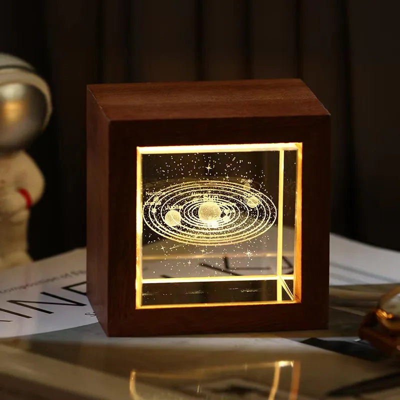 3D Galaxy LED Crystal Light