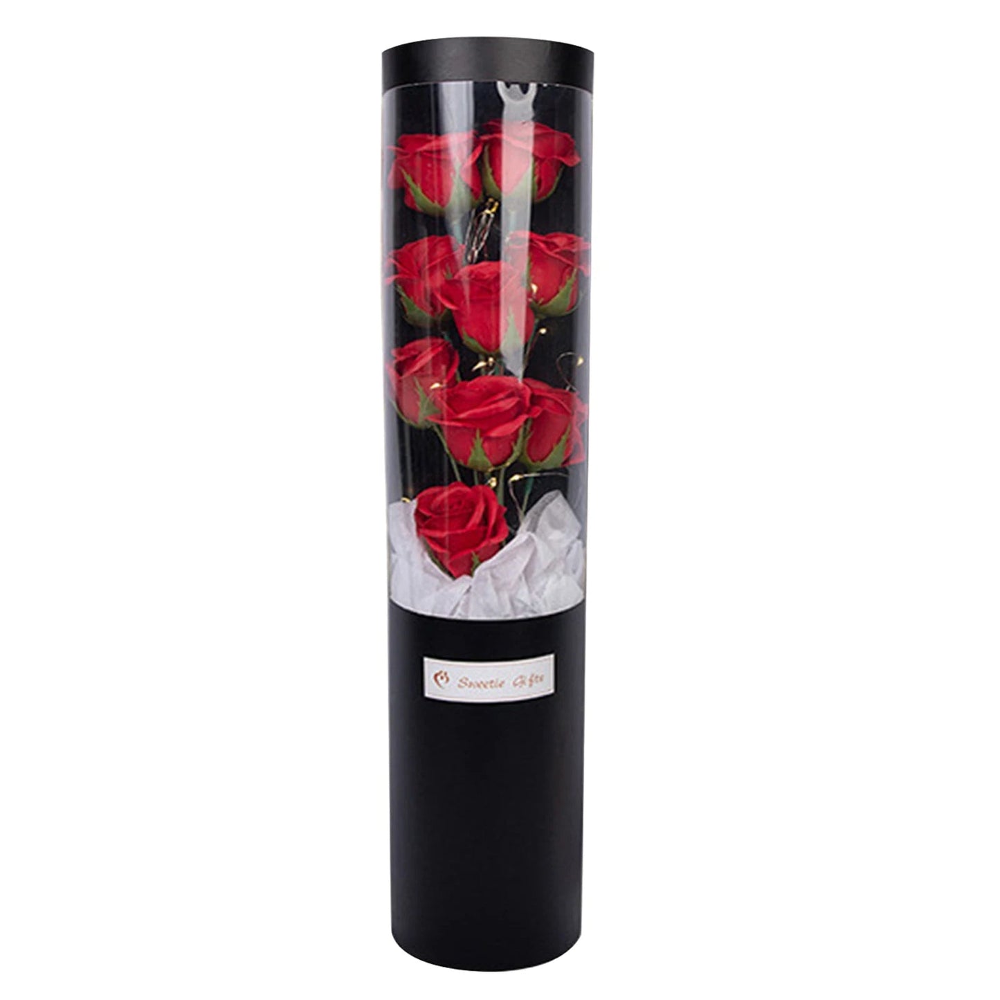 Flower Rose With Glass Dome Led Light