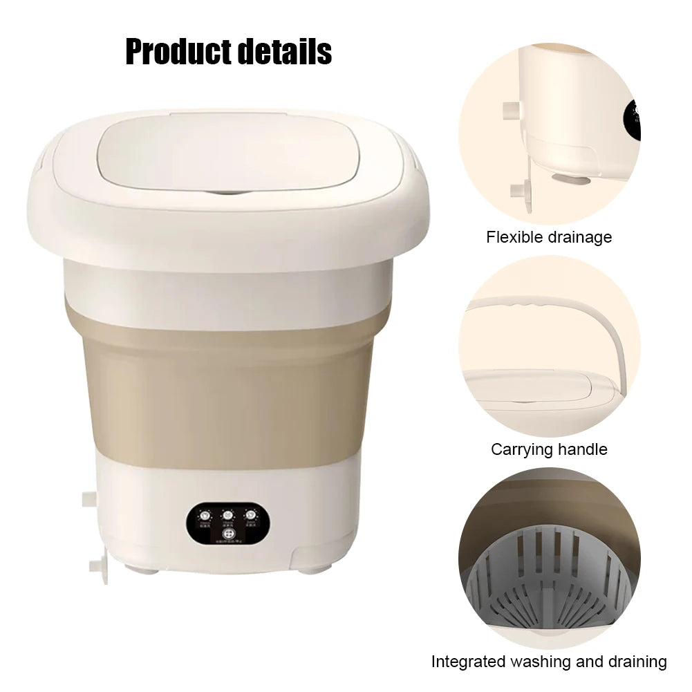 6/6.5/8/9L Folding Washing Machine