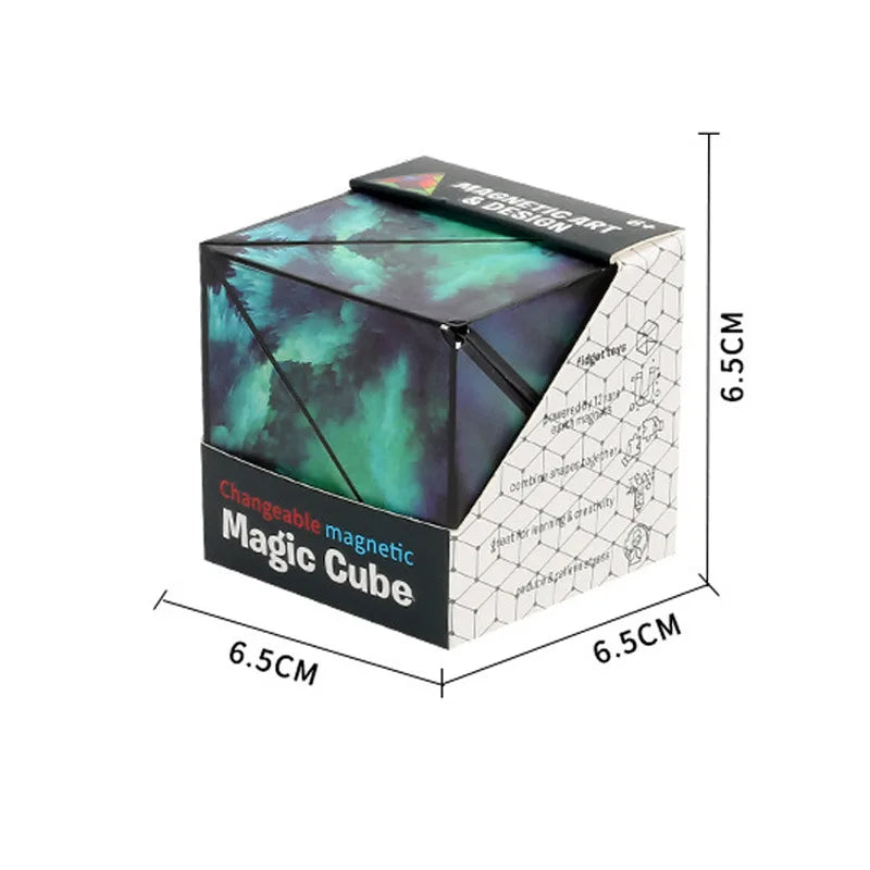 3DMagnetic Color Magic Cube Geometry Vertical